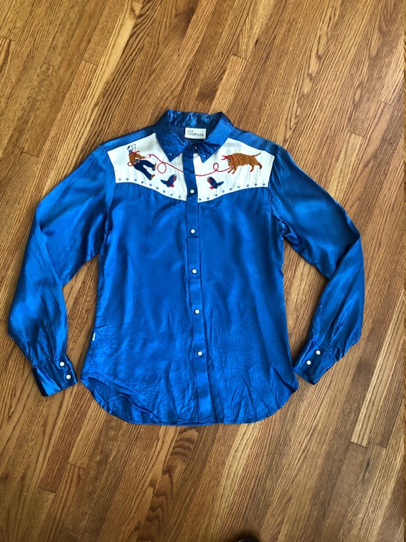 Rare vintage western Levi snap shirt/Rodeo/60's/si