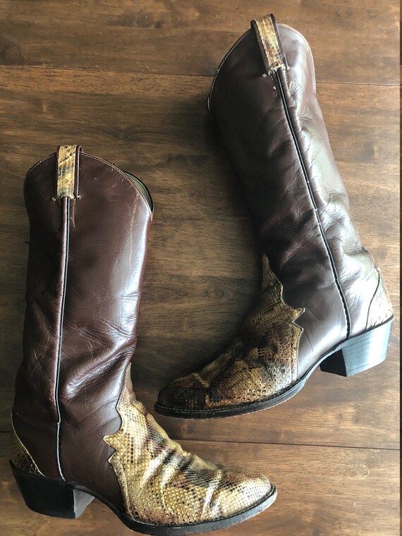 larry mahan snakeskin boots