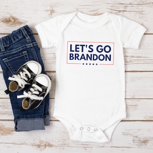 Lets Go Brandon Baby Onesie, Funny Baby Onesie, Infant Bodysuit, Republican Gifts, FJB Shirt, Conservative Shirt