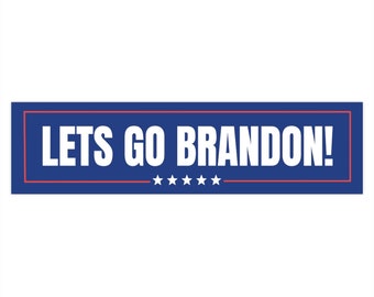 Let's Go Brandon Bumper Sticker, Trump Decal, LGB Vinyl
