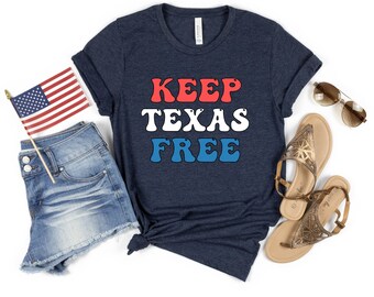 Keep Texas Free Shirt, Vote Red, Make America Texas, Freedom Shirt, Conservative, Republican Tshirt for women