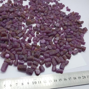 Madagascar Ruby Crystal Pendant, Raw Ruby, 1000 gram Lot