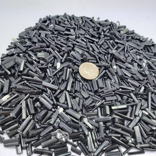 Black Tourmaline pencil, Rough tourmaline rod, slim black tourmaline, rough tourmaline shops pendant crystal, reseller lot ,bulk pendant lot