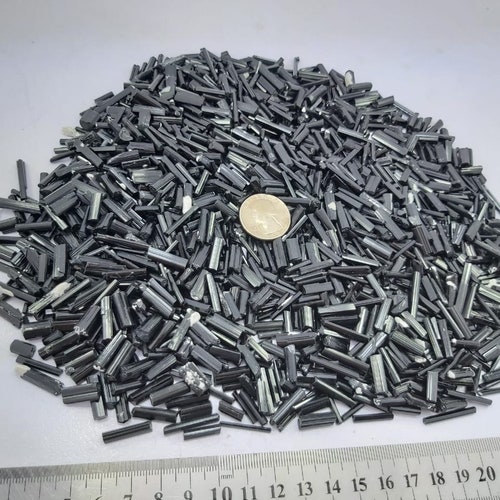 Black Tourmaline pencil, Rough tourmaline rod, slim black tourmaline, rough tourmaline shops pendant crystal, reseller lot ,bulk pendant lot