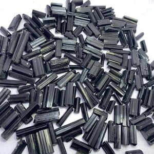 Black Tourmaline pendant raw  unsilver tourmaline crystal pendant, rough tourmaline pendant metaphysical crystals