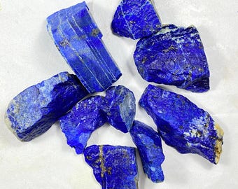 Koningsblauwe lapis lazuli | Ruwe steen van klasse A, 248 gram