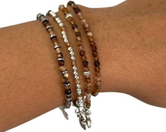 Set of 4 stack bracelets