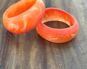 Resin Bangle Tangerine