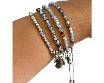 Set of 4 stack bracelets