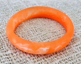 Resin Classic Bangle Tangerine