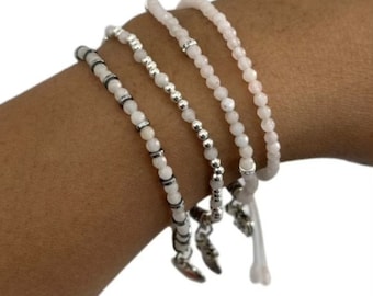 Set of 4 stack bracelets