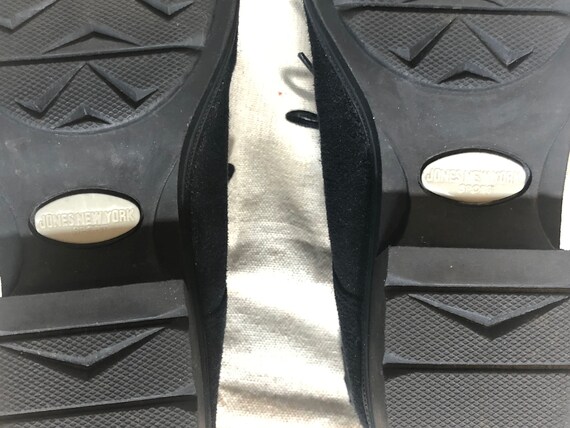 90s Jones New York Sport Black Suede Lace up Booties 7.5 Etsy Canada