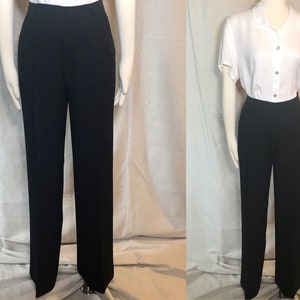 Calça preta Linda Allard Ellen Tracy dos anos 90 4 S/M