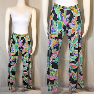 00s Trina Turk Multi-Color Floral Wide Leg Pants XS/S