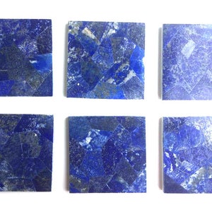 8pc Lapis Lazuli Tile 10x10cm