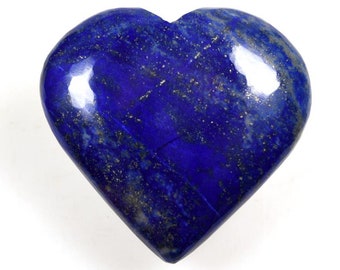 Large Puffy Lapis Lazuli Heart 50mm