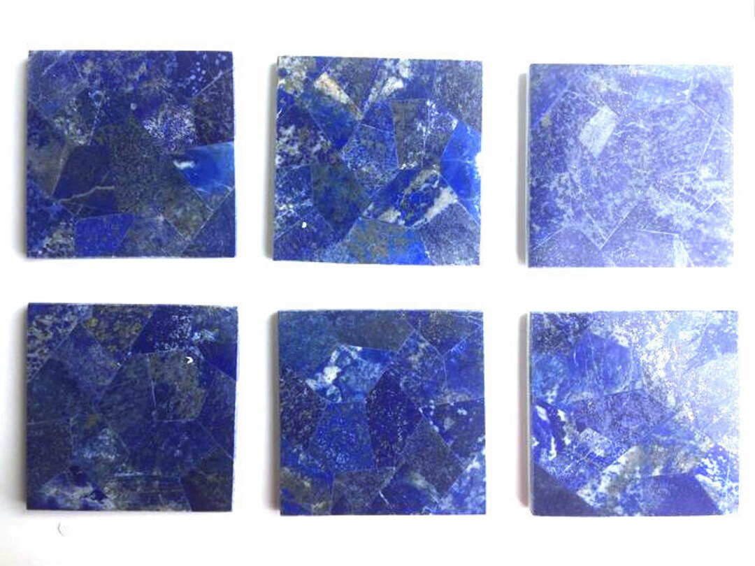 Lapis Lazuli Tile 10x10cm 6pc - Etsy Ireland
