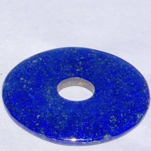 Lapis lazuli donut pendant 40/50mm image 1