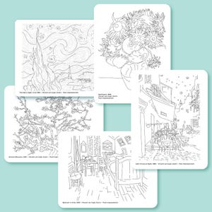 Coloriage Vincent Van Gogh