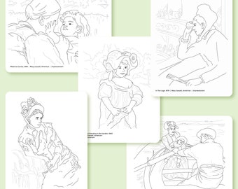 Mary Cassatt Coloring Sheets