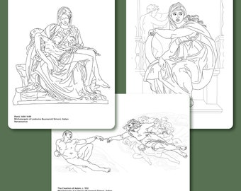 Michelangelo Coloring Sheets