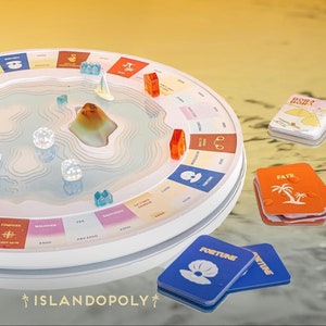 Premium Monopoly Brettspiel - Harz 3D Islandopoly Brettspiel - Familien Spieleabend - Reise Spiel