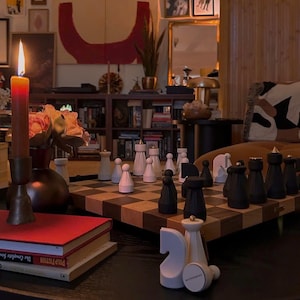 Luxury Chess Set, Regal Chess Set, Walnut-beechwood Chess Board ...