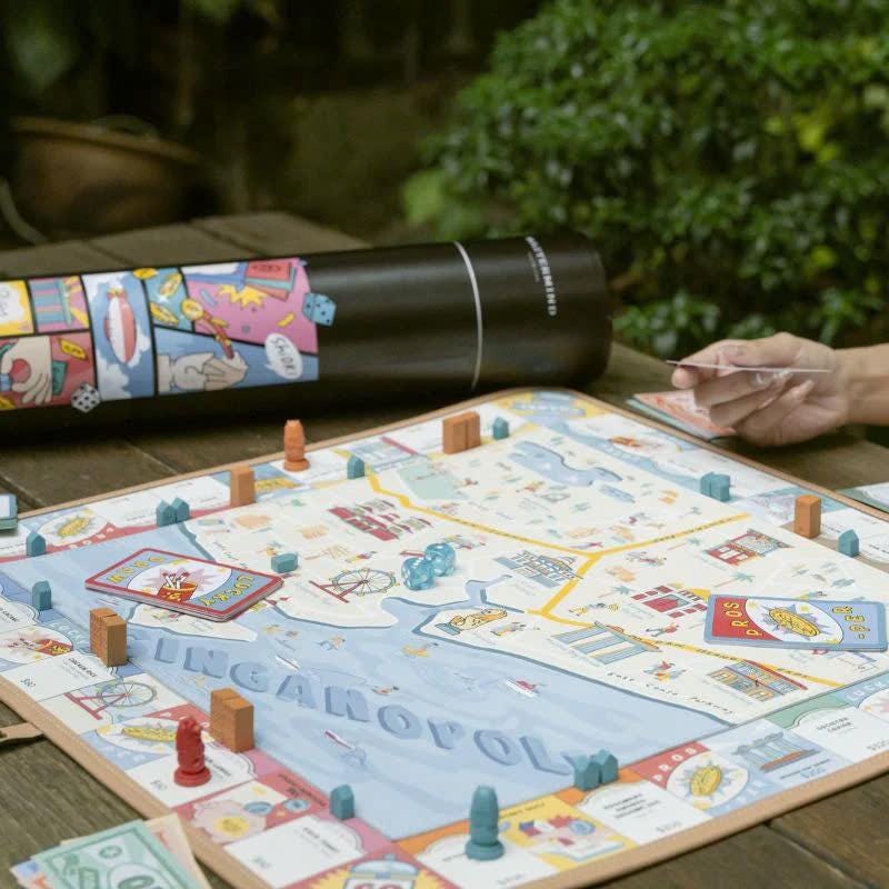 シンガノポリー ボードゲーム、プレミアム モノポリー ハウスと シンガノポリー ボードゲーム、プレミアム モノポリー ハウスと