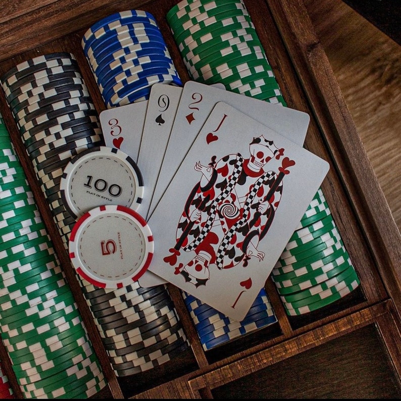 Premium Poker Chip Set Professional Poker Chip Set Etsy