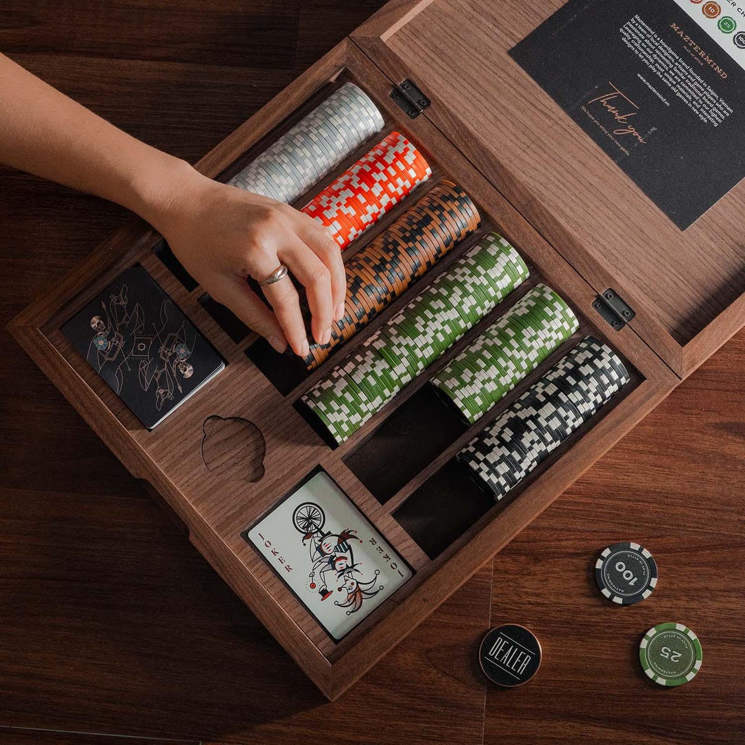 Premium Poker Chip Set, Professional Poker Chip Set, Personalized