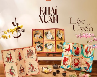 Wietnamska gra Bau Cua Tom Ca – tykwa, krab, krewetki, ryba – gra na szczęście – Tet – Hoo Hey How – chiński Nowy Rok, gra rodzinna, święta księżycowe