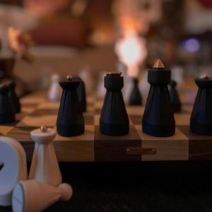 Luxury Chess Set, Regal Chess Set, Walnut-beechwood Chess Board ...
