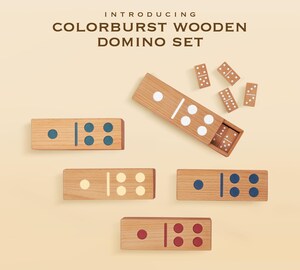 Jeu De Dominos En Bois Classique - 28 Tuiles Avec Boîte En Bois Refermable - Jeu De Stratégie En Famille
