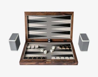 プレミアムバックギャモンセット、14インチバックギャモンボードゲーム