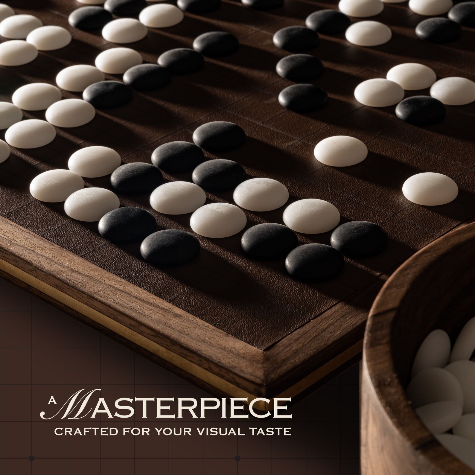 Go Board Game With Wooden Bowls and Stones - Go Chess Set - Japanese Go ...