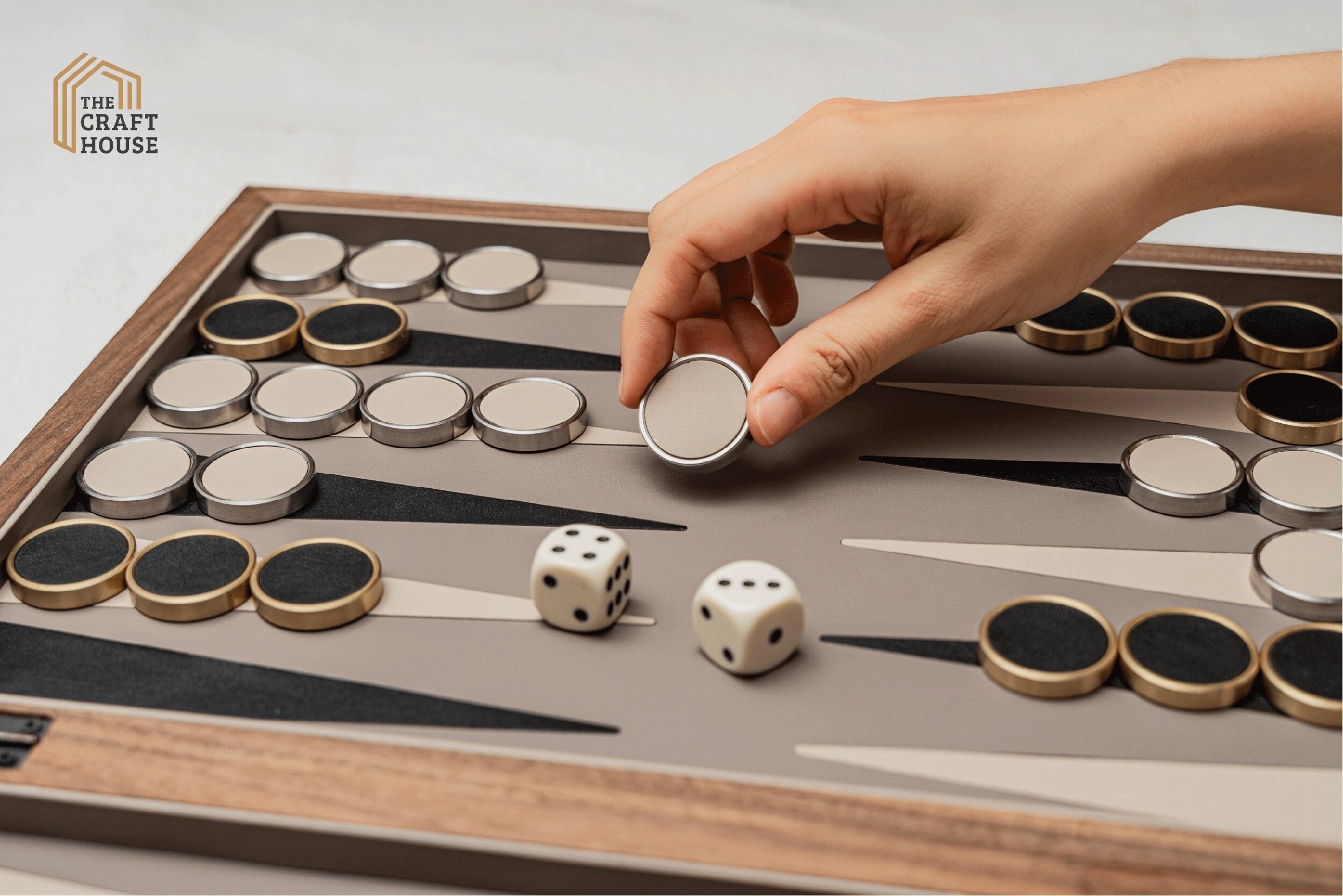 Premium Leather Table Mat - Designed for Metal Dice Gaming or Coin