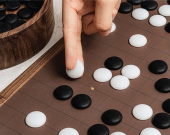 木製ボウルと石付き囲碁ボードゲーム - 囲碁チェスセット - 日本製囲碁