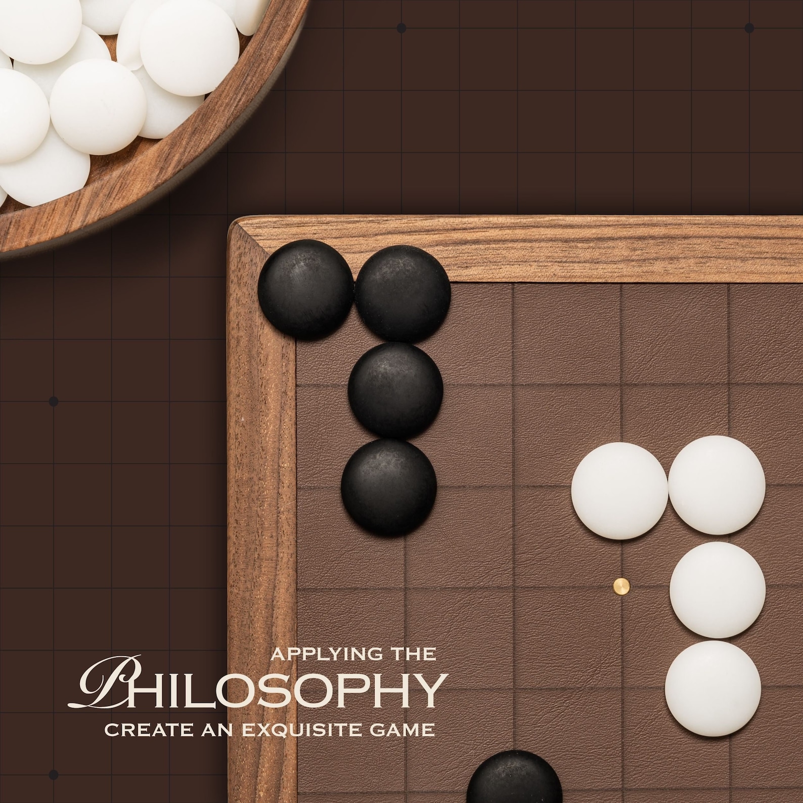 Go Board Game With Wooden Bowls and Stones - Go Chess Set - Japanese Go ...