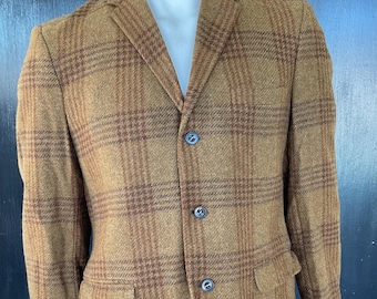 Don Douglass bruine herensportjas jaren 60 vintage 42R