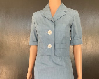 1960er Jahre blaues Bonny Lee Kleid