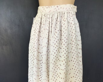 1960s floral cut outs skirt