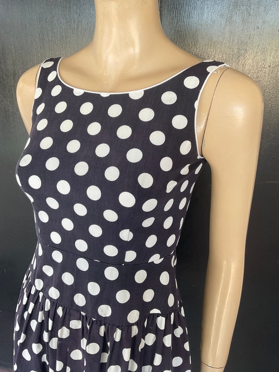 1980s black and white Lanz dress - image 2