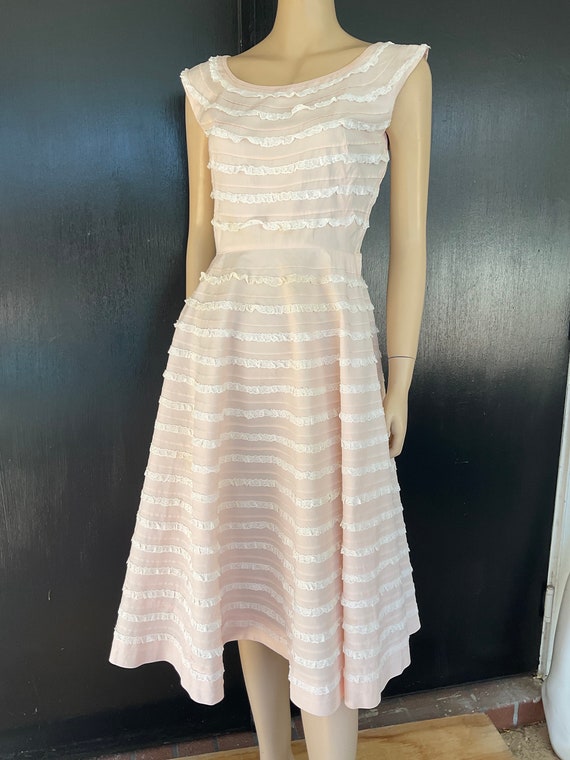 1950s pink Neiman Marcus dress