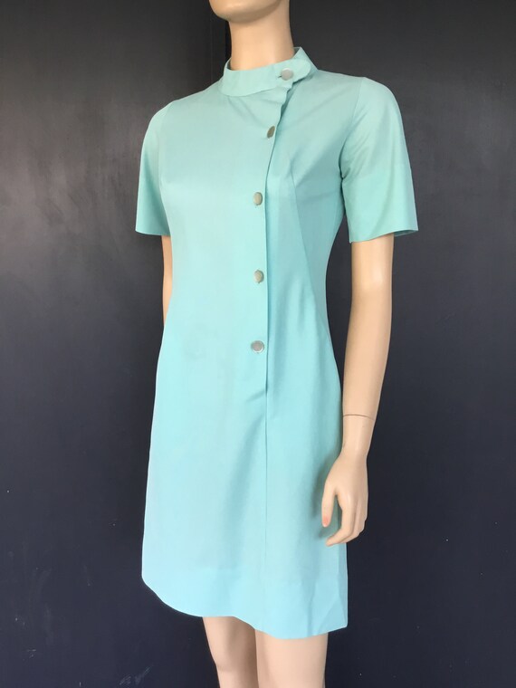 1960s pastel green Barco uniform dress