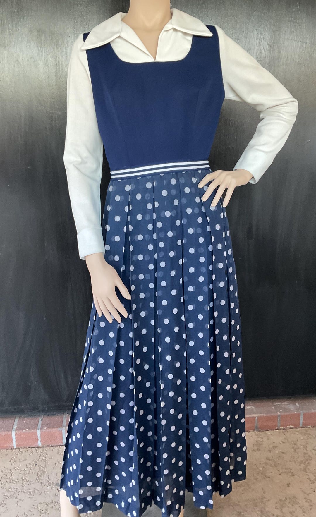 tiana in her blue dress Vintage Blue Stripe Flutter Dress (Infant-Adult) 10/12