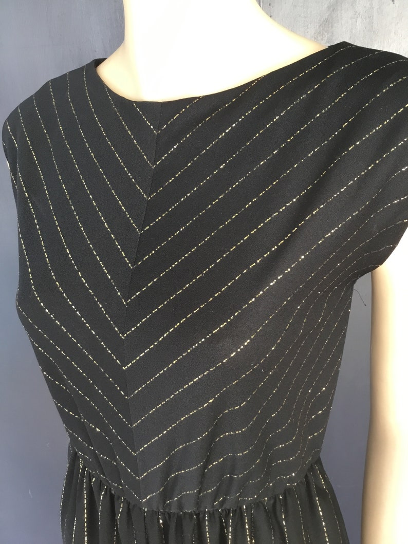 1970s black and gold r.a Landau jumpsuit