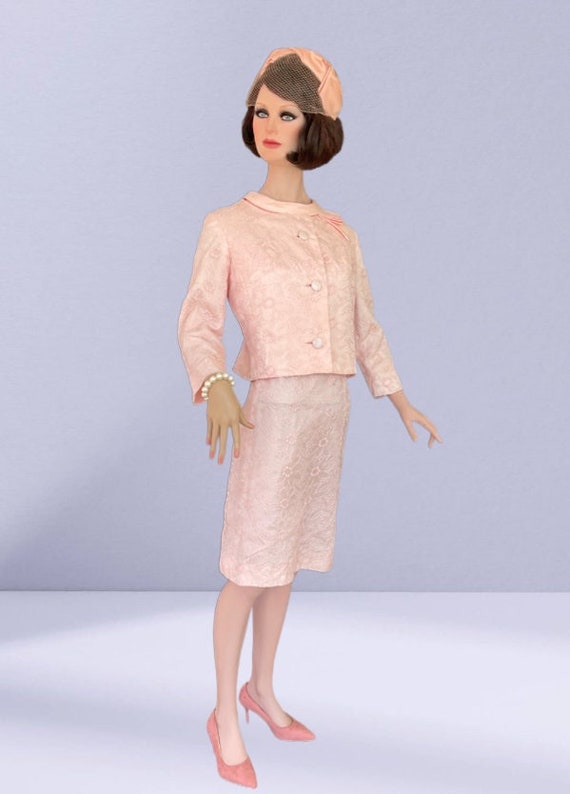 1960s pink dress with jacket