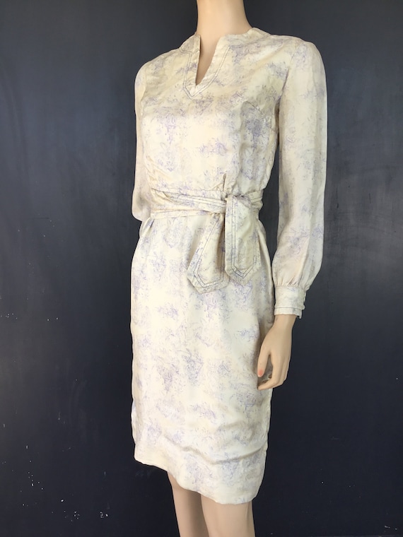 1960s Tailored Junior silk dress