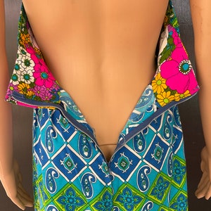 1970s multicolor maxi dress image 5