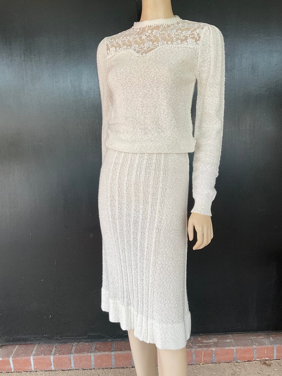 1980s off white Ophelia dress